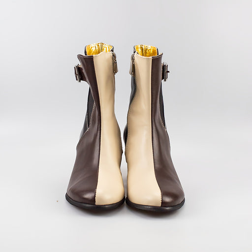 Botine Din Piele Naturala 7088 - VEROSOLSHOES.RO