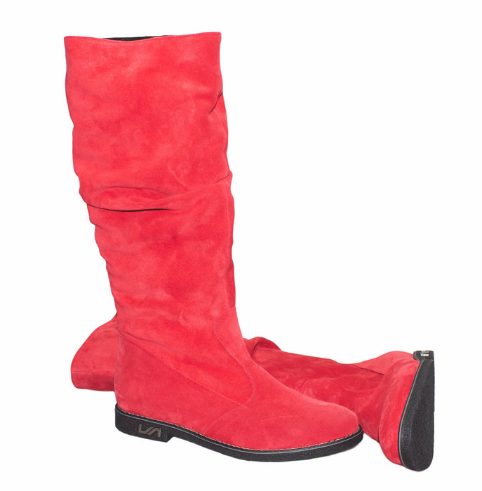 Cizme din piele naturala cu talpa joasa 8047 - VEROSOLSHOES.RO