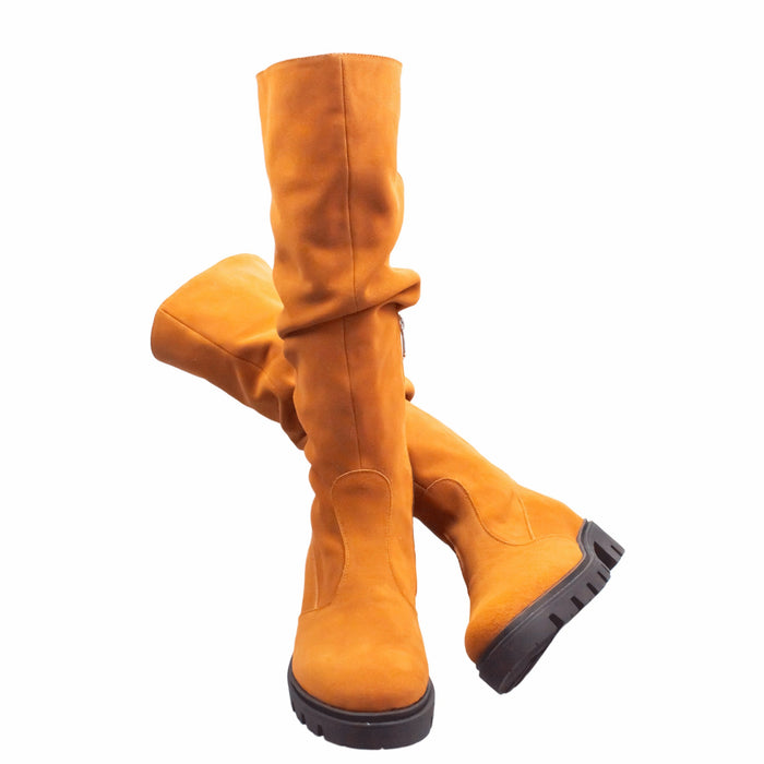 Cizme din piele naturala cu talpa joasa 8049 - VEROSOLSHOES.RO