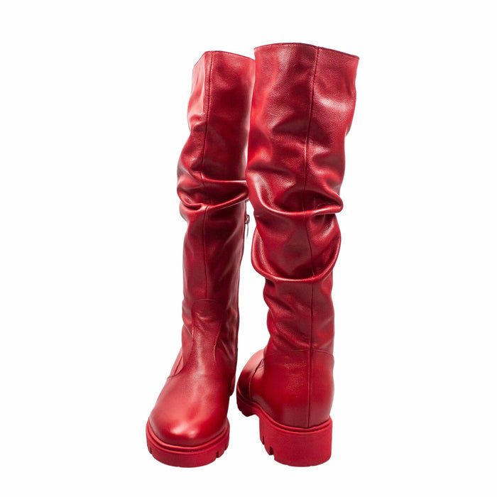 Cizme din piele naturala cu talpa joasa 8049 - VEROSOLSHOES.RO
