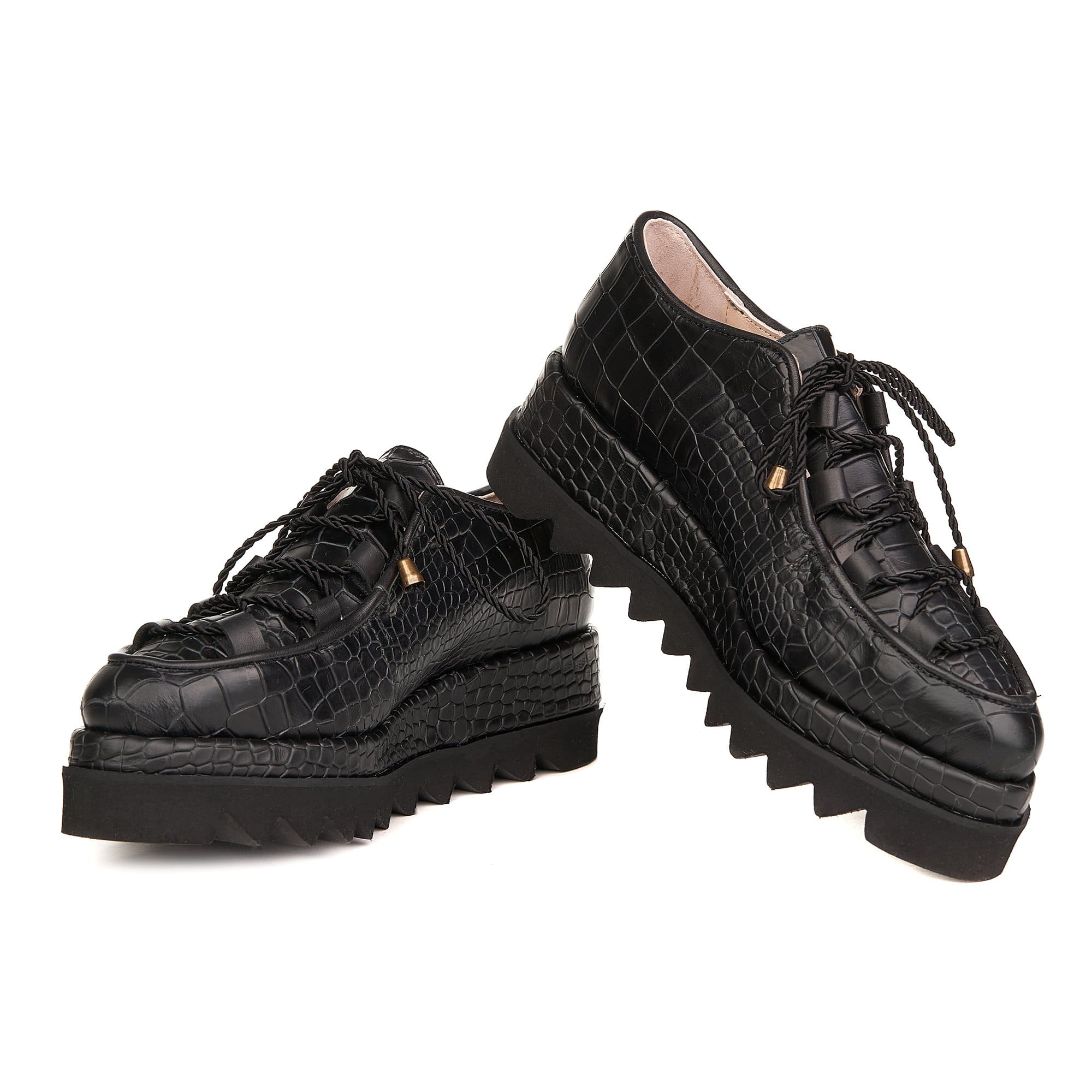 Pantofi Casual Din Piele Naturala Neagra 3017 - VERSO.RO