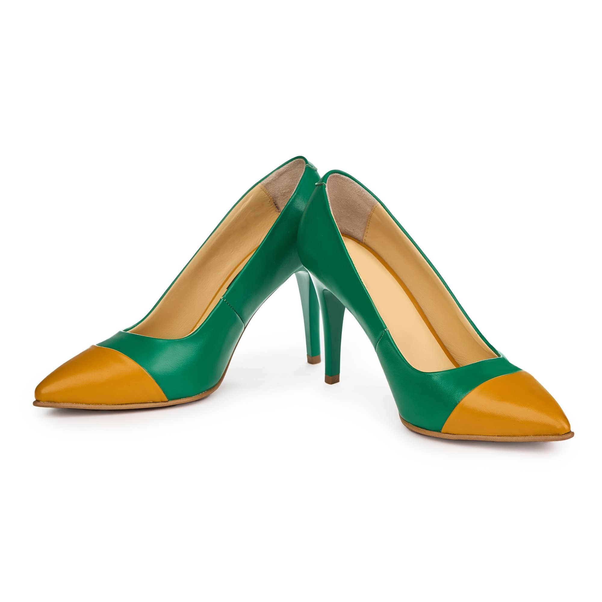 Pantofi Eleganti Dama Din Piele Naturala Verde 2052 - VERSO.RO