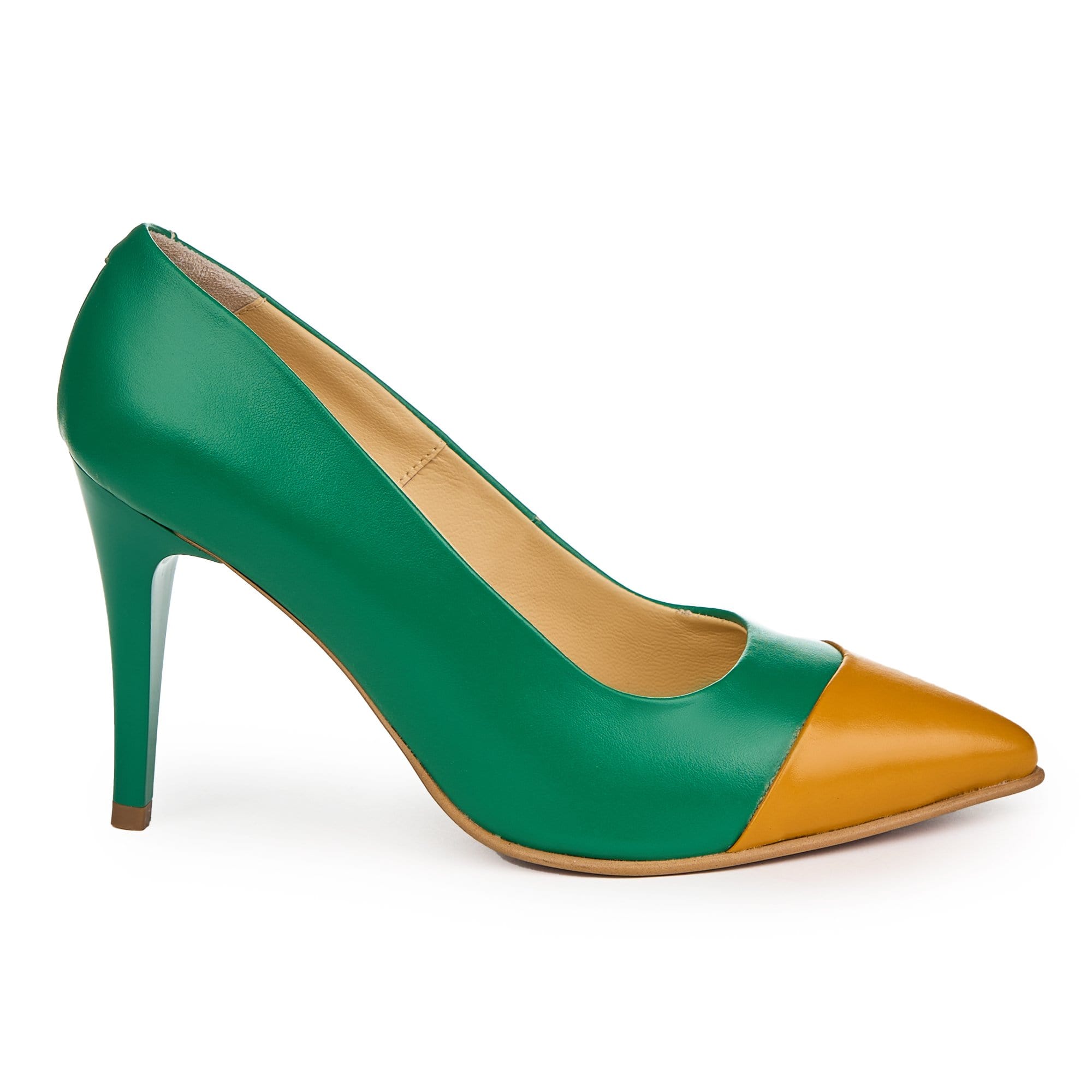 Pantofi Eleganti Dama Din Piele Naturala Verde 2052 - VERSO.RO