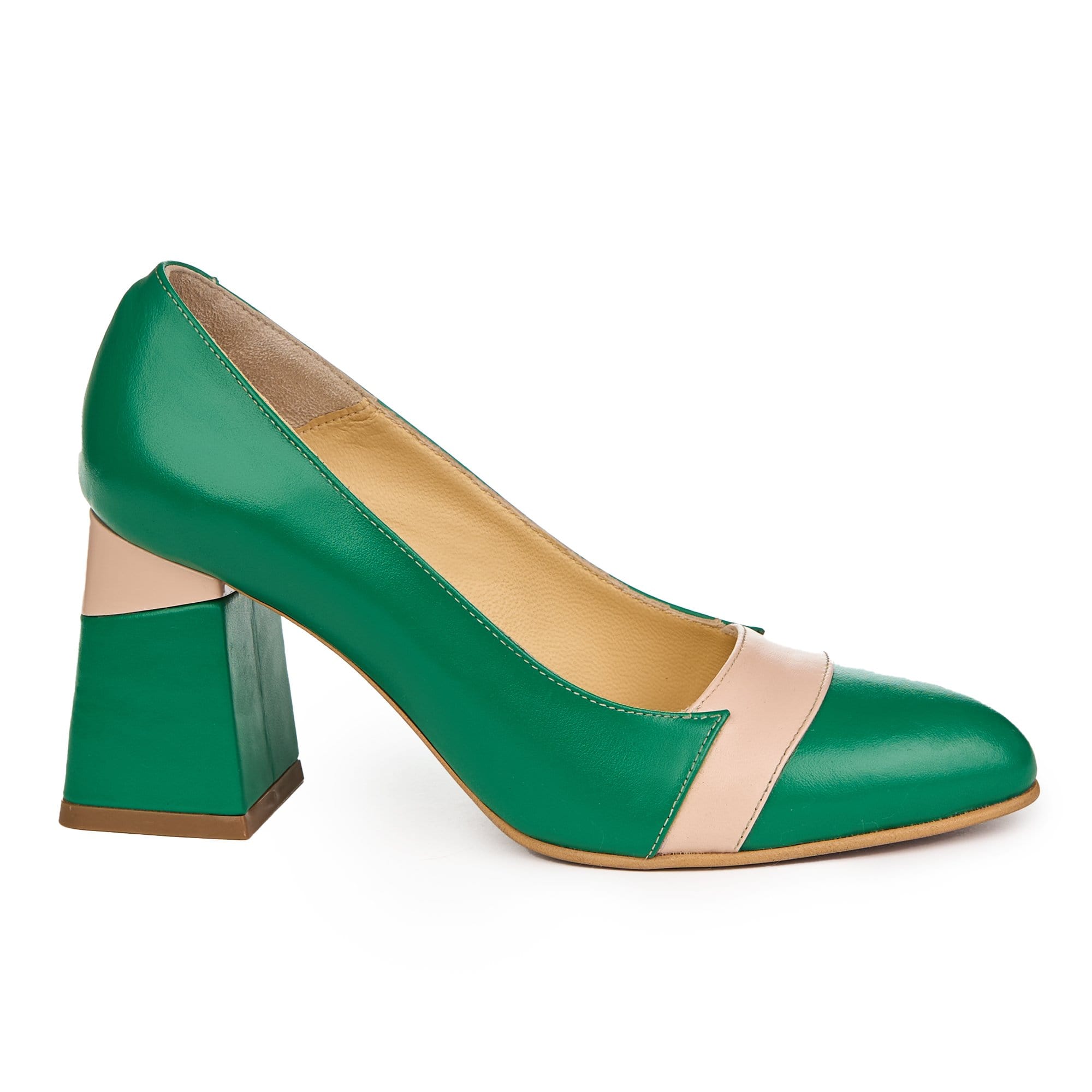 Pantofi Eleganti Dama Din Piele Naturala Verde Box 2054 - VERSO.RO