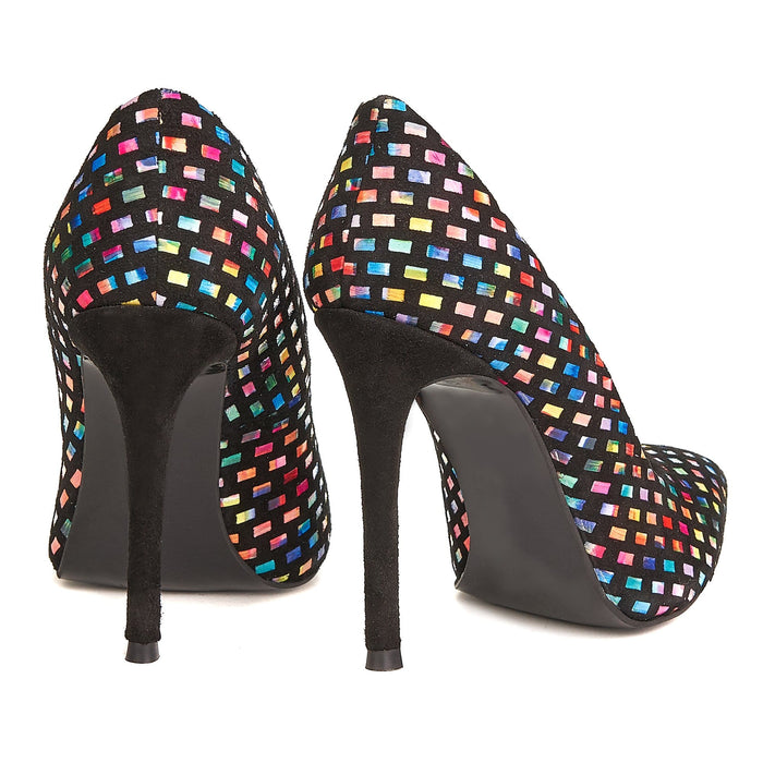 Pantofi Eleganti Din Piele Naturala Multicolor 2009 - VERSO.RO